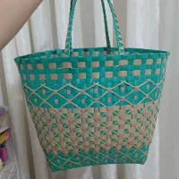 زنبیل حصیر بافی