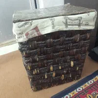 سبد حصیری دوعدد