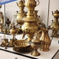 r34dسماور گازی برنجی ذغالی زغالی مسی برقی hfd|قوری، کتری، قهوهساز دستی|اصفهان, دستگرده|دیوار