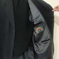 کت شلوار مشکی وجنس کرپ