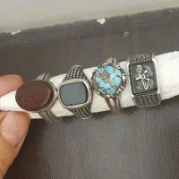 چهار عدد انگشتر دست ساز. حراج حراج