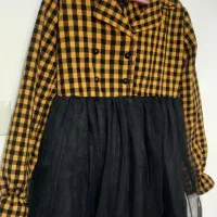 پیراهن پاییزه دخترانه برای ۶.۷.۸سال در حد خیلی نو