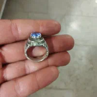 انگشتر توپاز کلاسیک آبی سوئیسی اصل|جواهرات|یزد, |دیوار