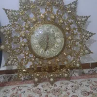 ساعت وگلدان برنز