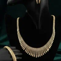 سرویس نقره جواهری عیناً طلا ساعت رویال گارانتی دار