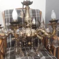 لوستر شیش شعله برنجی