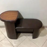 میز تلفن چوبی