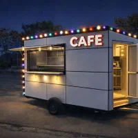 کیوسک کامپوزیت چرخ دار قابل حمل