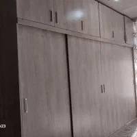 کمد دیواری و میز تی وی و دراور و جاکفشی ست