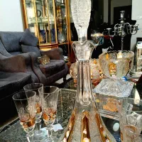ست کامل تنگ‌و گیلاس خوری کریستال بوهمیا