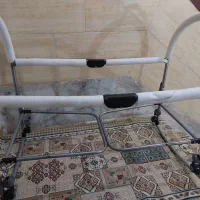 گهواره فلزی چرخ دار تاشو بادو نوع روکش|تخت و سرویس خواب|الوند, |دیوار