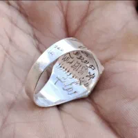 انگشتر نقره حکاکی،خاص،کمیاب،عیار925|جواهرات|بوشهر, |دیوار