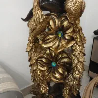 ساعت ایستاده مدل طاووس طلایی|ساعت دیواری و تزئینی|آبیک, |دیوار