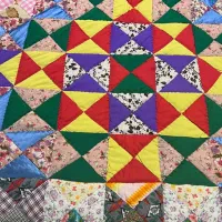 لحاف دونفره انتیک دست دوز چهل تیکه|رختخواب، بالش، پتو|تهران, اباذر|دیوار