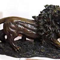 یک جفت شیر برنز قدیمی تقریبا۶۰کیلو