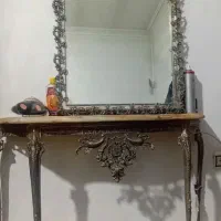 آینه و کنسول برنزی ، رگال لباس ، بوفه چوبی