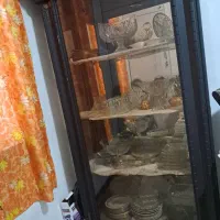 بوفه وساعت ایستاده ومبل۷نفره میوه خوری برنز