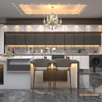 انواع کابینت آشپزخانه) دکوراسیون داخلی تسوج دیزاین