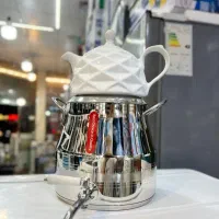 کتری قوریRSK استیل 6لیتر شیردارسماوری استیل چایساز