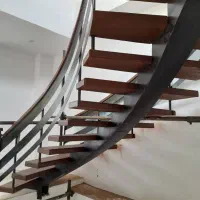 پله،اجرا تخصصی چوب کف پله و نرده چوبی|خدمات پیشه و مهارت|آمل, |دیوار