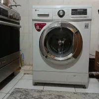 لباسشویی ال جی ۸ کیلویی کره ای اصل بسیار تمیز