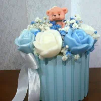 باکس شمع گل رز