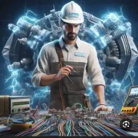 برقکار برق کاربرقکش نصاب لوسترکولرآبی آیفون و تلفن