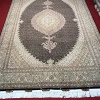 جفت فرش دستباف ۶ متری ماهی گل ابریشم گلیم‌دار