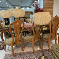 سه عدد آباژور ست باهم ازجنس برنز و آویز کریستال