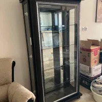 فروش بوفه در حد نو تمیز تمام چوب|بوفه، ویترین، کنسول|کاشان, صنعت|دیوار