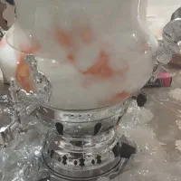 ده عدد سماور برنجی طرح سنگ