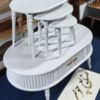 مدل بیضی زیبا جلو مبلی عسلی کد 111 وکیوم ضدخش|مبلمان خانگی و میز عسلی|قم, قلعه کامکار|دیوار