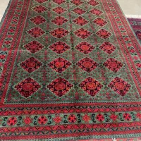 فرش دستباف (بساک)۶ متریهای سز قرمز بلوچ زیبا|فرش|مشکیندشت, |دیوار