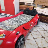 سرویس تخت و خواب یک نفره طرح ماشینی در حد صفر|تخت و سرویس خواب|مهاباد (آذربایجان غربی), |دیوار