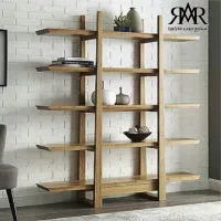 قفسه کتاب و دکوری کد B07 چوبی و ام دی اف