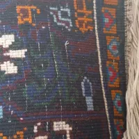 یک جفت فرش دستبافت در حد نو سرمه ای رنگ|فرش|پرند, فاز ۶|دیوار