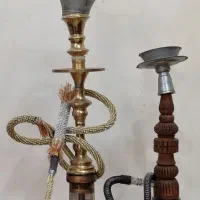 قلیان برنج و چوب