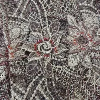 پارچه گیپور  ابریشم سنگ دوزی شده|لباس|فامنین, |دیوار