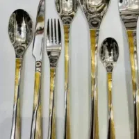 سرویس قاشق و چنگال اروپایی چپ و راست