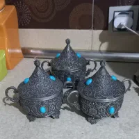 قندان سیلور نگین‌آبی