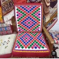 یه جفت گلیم پشتی در رنگ مشکی زرشکی