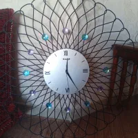 ساعت دیواری مشکی بزرگ