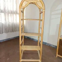 زیر تلویزیون و شلف بامبو|بوفه، ویترین، کنسول|کرمانشاه, |دیوار