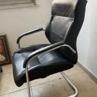 ۲ عدد صندلی اداری کنفرانس چرم