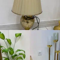 گل گلدون مصنوعی سه تا شمعدونی با یه اباژور
