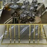 میز عسلی و جلو مبلی پایه فلزی استیل مدل نخلی|مبلمان خانگی و میز عسلی|آفتاب, |دیوار