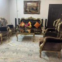 مبل سلطنتی استیل ورق طلا