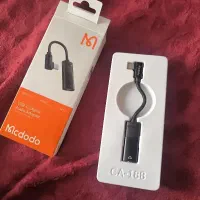 مبدل تایپ c به aux و شارژر مک دودو