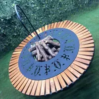 انواع میز آتشکده میز گرمایشی گازی هیزمی رستورانی|مبلمان خانگی و میز عسلی|ساری, |دیوار