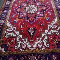 فرش هریس تاجری اصل با نخ جهره|فرش|اهر, |دیوار